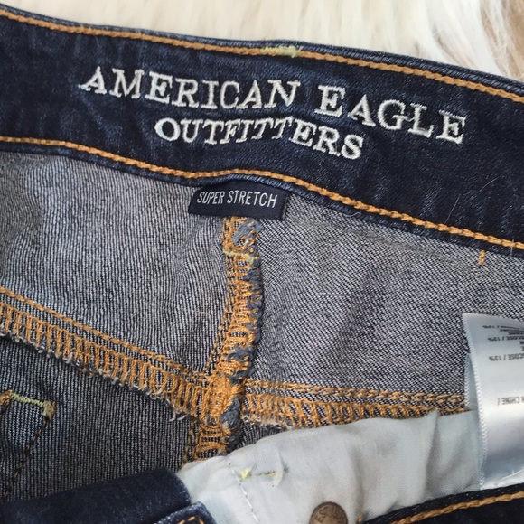 American Eagle Super Stretch Shortie Jean Shorts - Picture 3 of 4